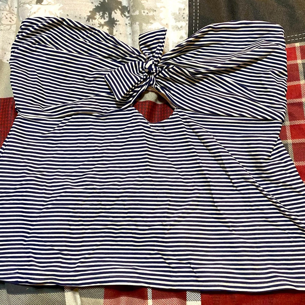 Aerie American Eagle Strapless Tankini Top XXL
